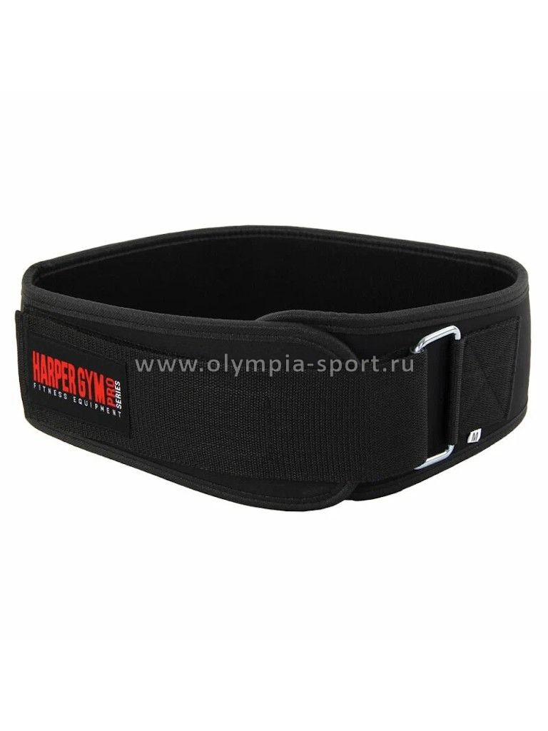 Пояс для тяжелой атлетики (широкий) Jabb/Harper Gym JE-2627 черный неопрен