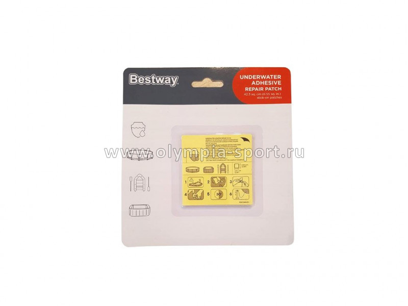 Ремкомплект Bestway 62091 самоклеящиеся заплатки (6шт)