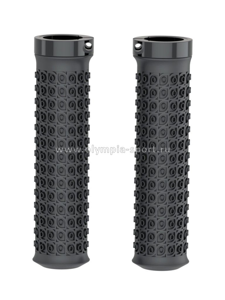 Грипсы (Ручки руля) H27 OneSideLock, 132 мм., резин., с 1 фикс. черные