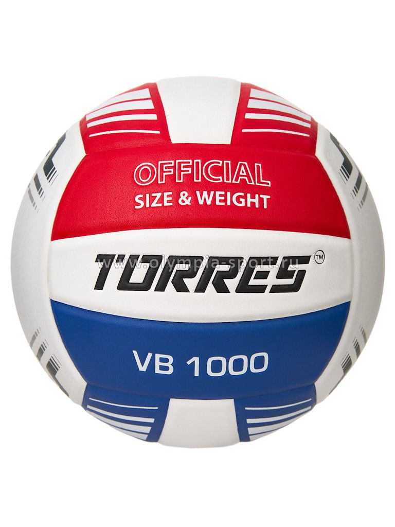 Мяч волейбольный TORRES VB1000 V32415, р.5, микрофибра