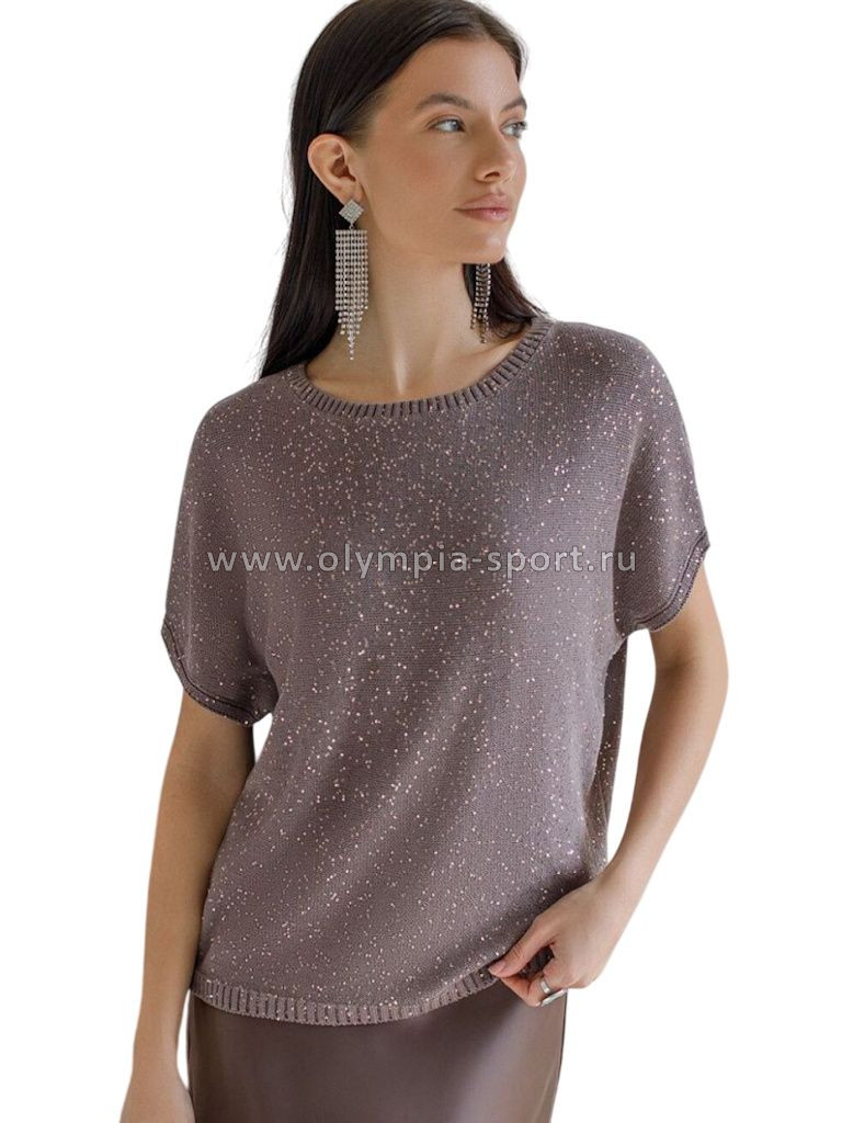 Джемпер женский Vilatte D39.367 кофейный