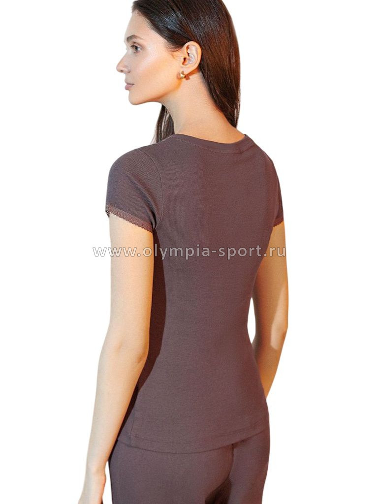 Футболка женская Vilatte D49.152 кофе