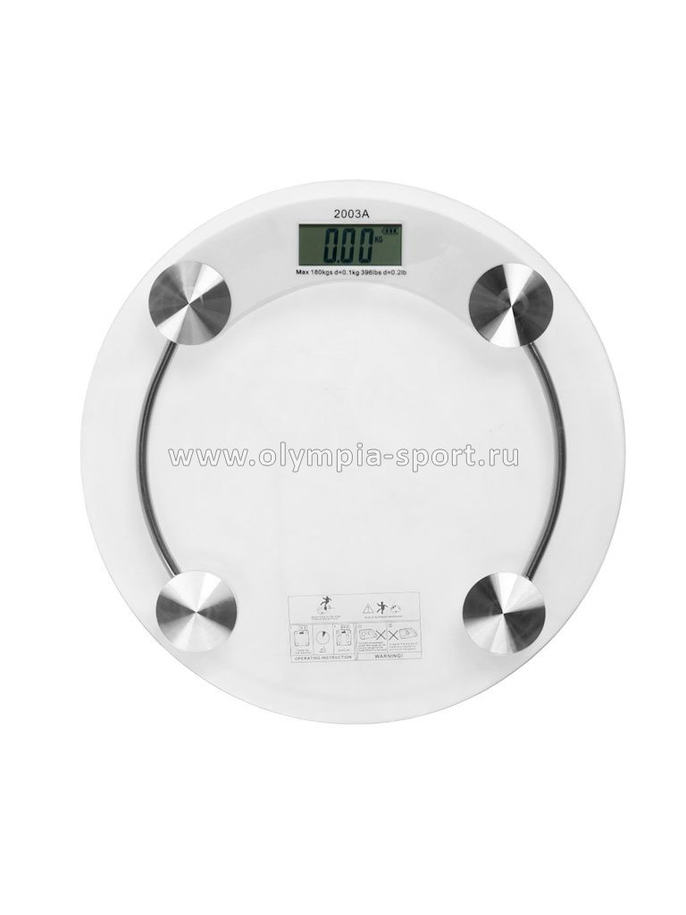 Весы напольные Luazon LVE-001 Прозрачный (180кг)