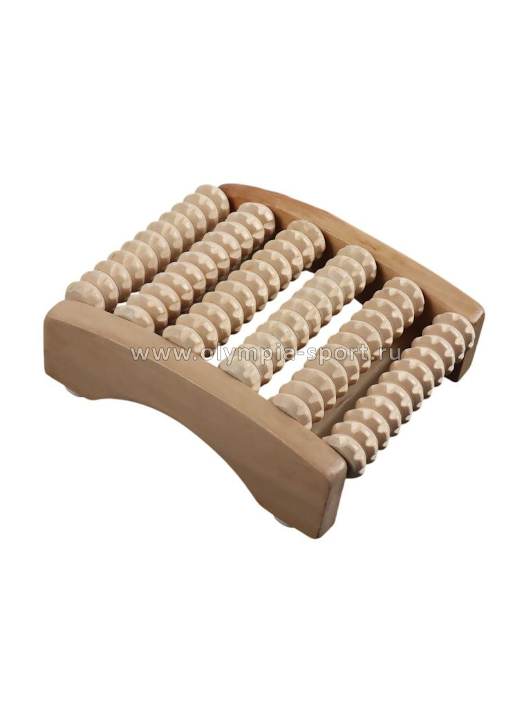 Массажёр деревянный Ножное счастье (6 рядов, 17*14*6см) OT