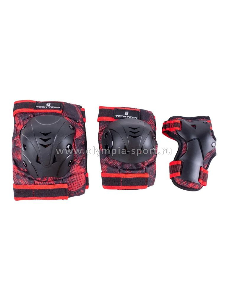 Комплект защиты TT Safe fit adult 1.0 черный/красный