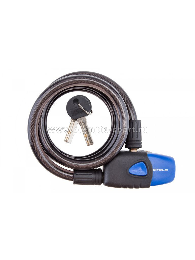 Велозамок 10х1800мм 87701 с ключом