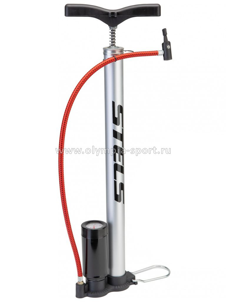 Насос напольный ручной THP-2016A с манометром, алюминий