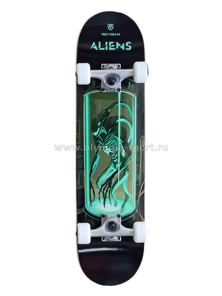 Скейтборд Aliens 29,5x7,25" (зеленый/green)